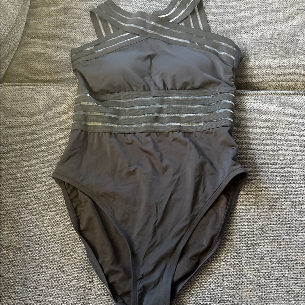 Elegant Gray Women's Swimsuit